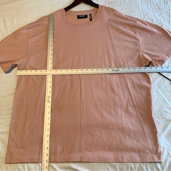 Fear of God FOG Men’s Essentials 3M Logo Blush Pink Boxy XL Shirt Authentic FW19 - Picture 10 of 10